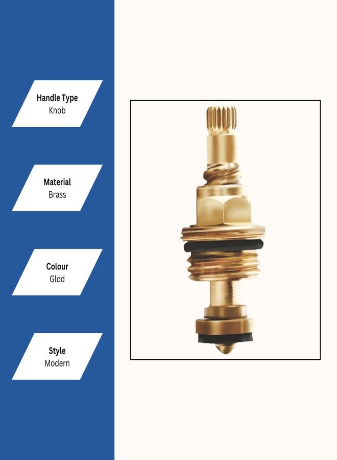 NEW WARE قرص استبدال محور صنبور نيو وير® لنوع جاكوار كونتيننتال | صمام صنبور صاعد 1/2 بوصة | ماء ساخن وبارد | قطع غيار صنابير الحمامات والمطابخ - Image 5